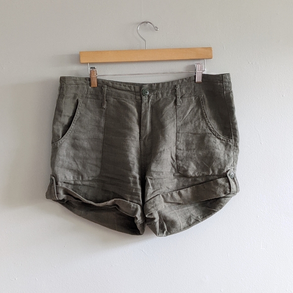 SANCTUARY Linen Utility Shorts - Picture 2 of 8